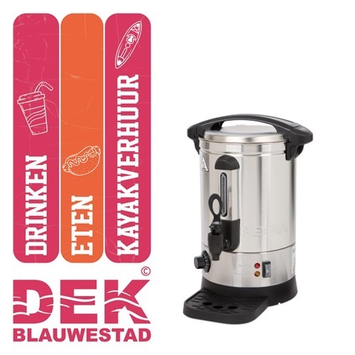 Hot Drinken Dispenser koffie thee warme chocomel Gluhwein verhuur huren Hot Drink Dispenser koffie thee warme chocolademelk chocolademelk DEK Blauwestad Oldambt Groningen Nederland