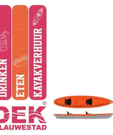 Kayak bootverhuur waterpret watersport recreatie kajak boot verhuur huren DEK Blauwestad Oldambtmeer Oldambt Groningen Nederland