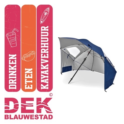 Sport Brella Ultra Strandtent Windscherm Parasol huren verhuur DEK Blauwestad Oldambt Groningen Nederland