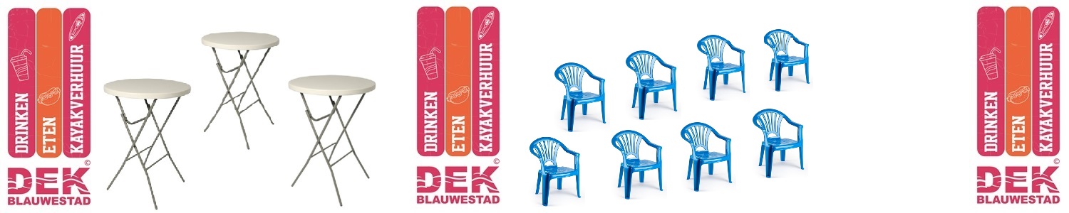 Verhuur-DEK-Blauwestad-meubilair-statafels-verhuur-tafels-stoelen-statafels-kayaks-bootverhuur-DEK-Blauwestad-Oldambt-Groningen-Nederland